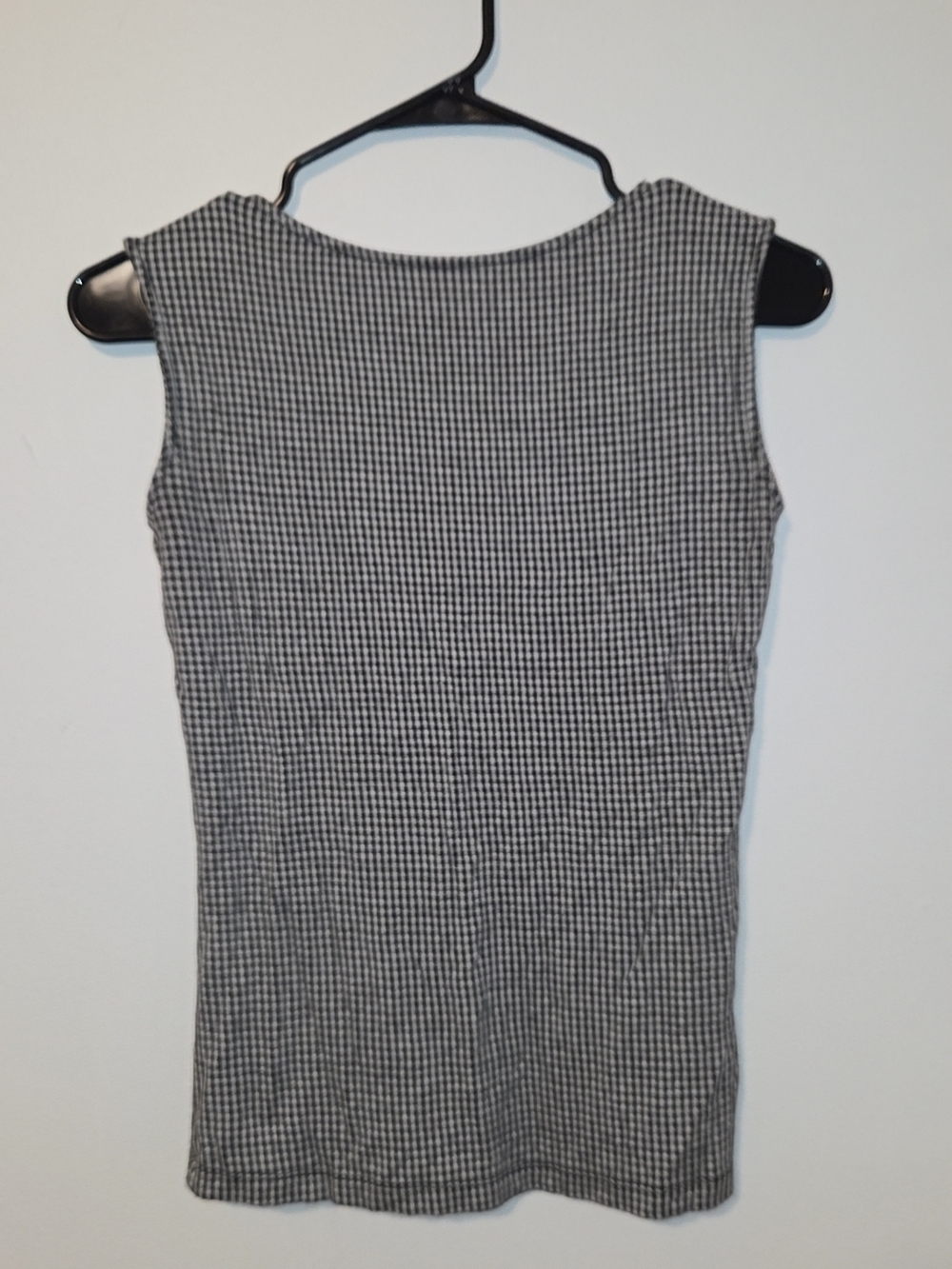 Madewell Black & White Gingham Knit Tank